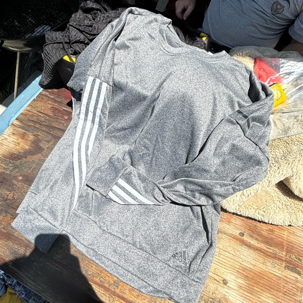 Adidas gray running shirt